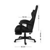 Dimenzije Huzaro Force 4.7 Carbon gaming stolice – bočni prikaz sa merama