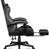Huzaro Force 4.7 siva gaming stolica – bočni desni pogled sa izvučenim osloncem za noge