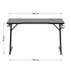 Dimenzije stola Huzaro Hero 2.5 RGB – širina 120 cm, visina 75