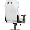 Zadnja strana Huzaro Force 6.2 RGB bele gejmerske stolice sa LED osvetljenjem