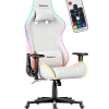Huzaro Force 6.2 RGB bela stolica sa daljinskim upravljačem za LED osvetljenje
