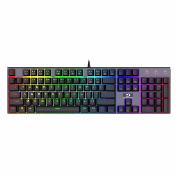 Devarajas K556RGB Mechanical Gaming Keyboard, Brown Switches - Black