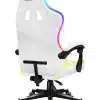 Huzaro Force 4.4 RGB White gaming stolica – zadnja strana sa LED RGB osvetljenjem