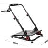 Huzaro Speed 3.0 stalak – ilustracija dimenzija (83 × 82 × 56 cm) sa platformom za volan i pedale