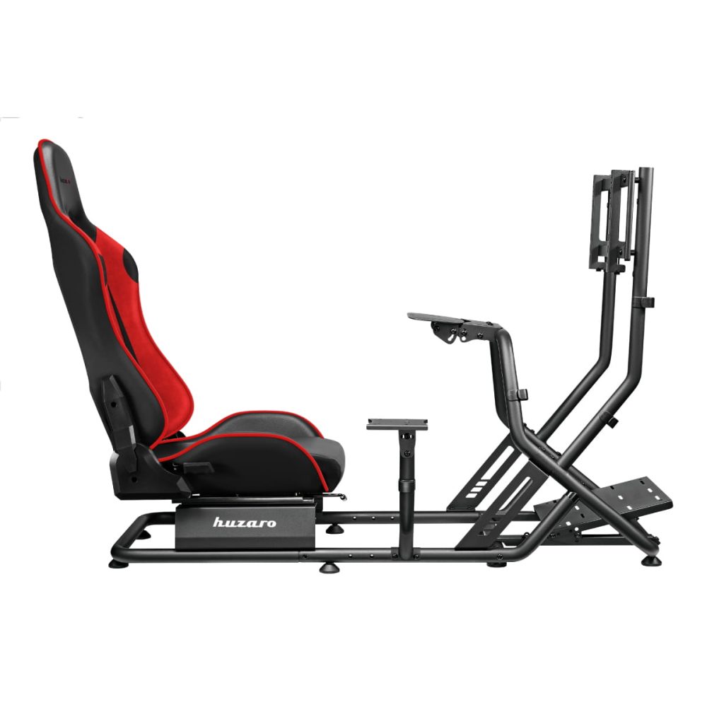 Huzaro Speed 6.0 simulator vožnje – bočni profil sa ugradjenim stalkom za monitor i pedale