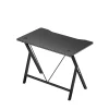 Huzaro Hero 1.4 kompaktni gaming sto od 100 cm, karbon tekstura, pogled pod uglom sa XO metalnim nogama