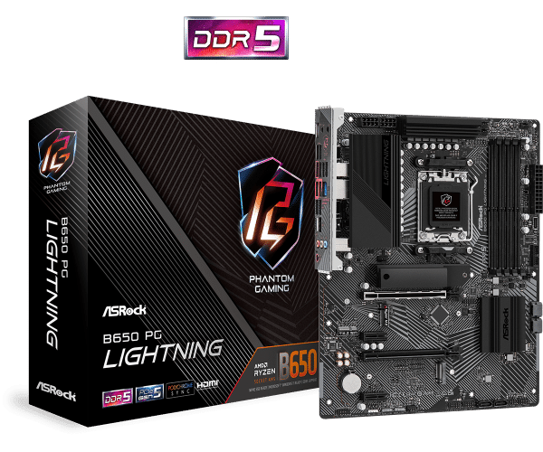 MB AM5 ASRock B650 PG LIGHTNING 90-MXBK20-A0UAYZ