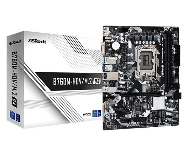 MB s1700 ASRock B760M-HDV/M.2 D4 90-MXBL40-A0UAYZ