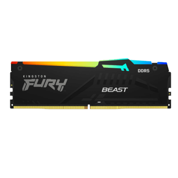 RAM DDR5 32GB 5200MT/s Kingston Fury Beast RGB Black KF552C40BBA-32
