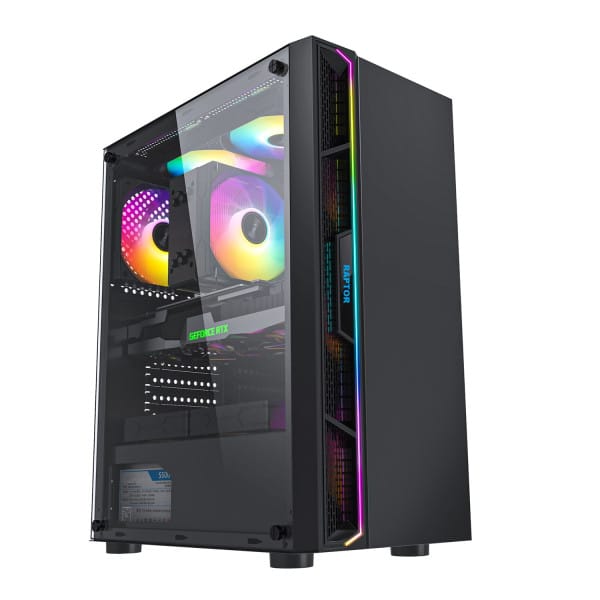 Kućište Raptor Vertos RV600 Black/Window/RGB/600W Element