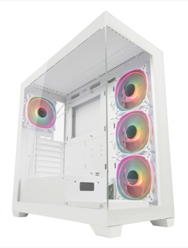 Kuciste LC Power LC-715W-ON Seamless_Pale_X, 4 x120mm ARGB, 1xUSB-C