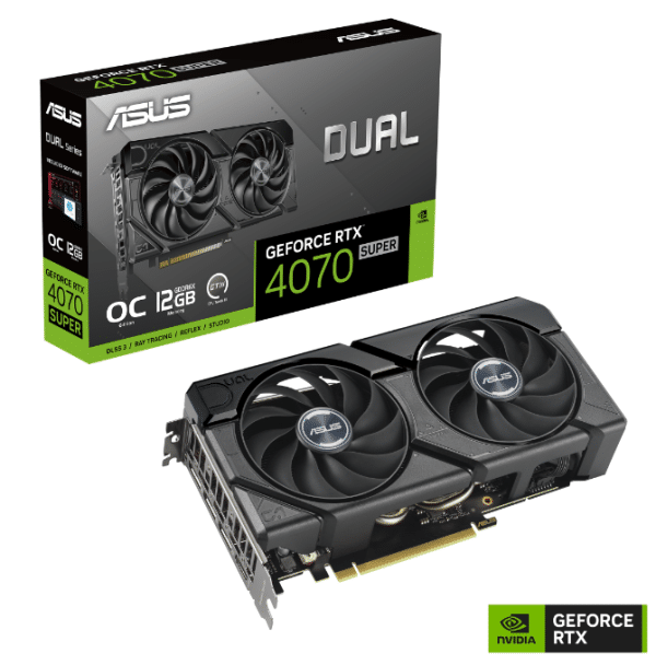 SVGA ASUS Geforce RTX4070 Dual EVO OC 12GB GDDR6X, RTX4070-O12G-EVO