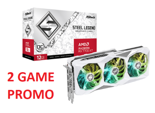 SVGA Asrock Radeon RX 7700 XT Steel Legend 12G GDDR6 OC, RX7700XT SL 12GO