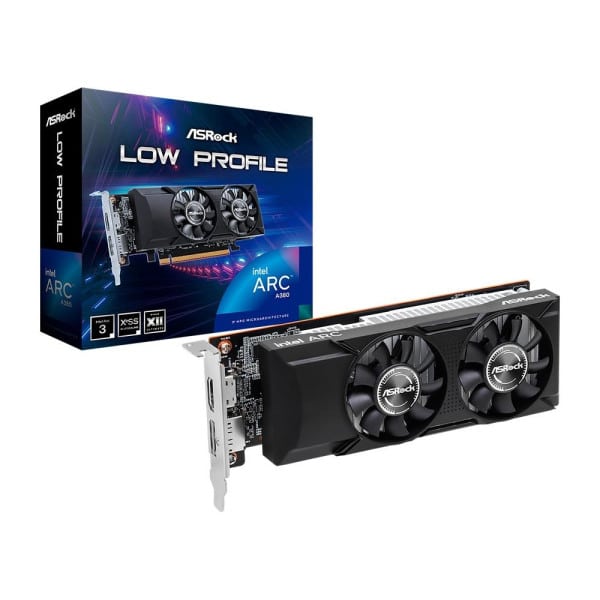 SVGA Asrock ARC A380 LP 6GB GDDR6, A380 LP 6G/90-GA46ZZ-00UANF