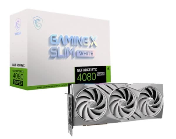 SVGA MSI Geforce RTX 4080 SUPER 16G GAMING X SLIM WHITE 16GB GDDR6, V511-220R
