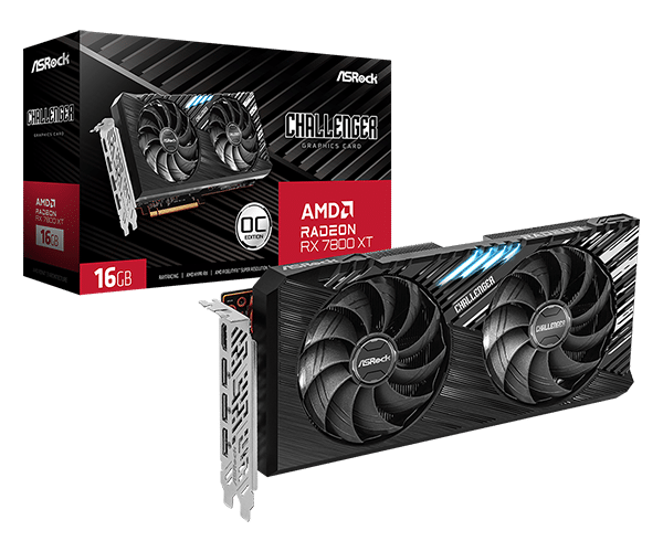 SVGA Asrock Radeon RX 7800 XT Challenger 16GB GDDR6 OC, RX7800XT CL 16GO