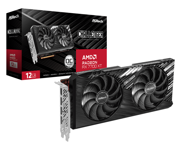 SVGA Asrock Radeon RX 7700 XT Challenger 12G GDDR6 OC, RX7700XT CL 12GO