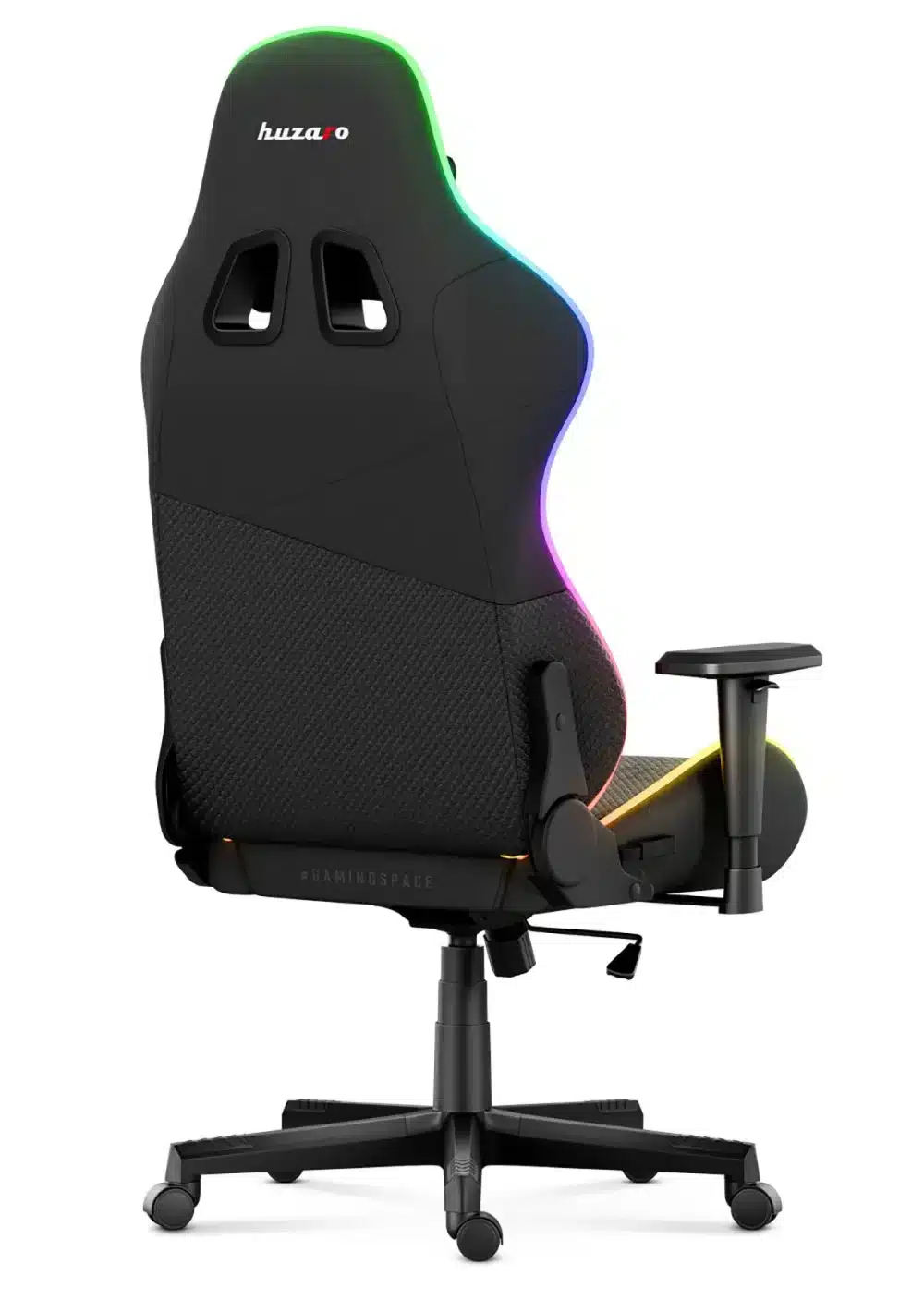 Zadnja strana Huzaro Force 6.2 RGB gejmerske stolice sa LED osvetljenjem