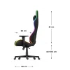 Prikaz mogućnosti nagiba naslona Huzaro Force 6.2 RGB gejmerske stolice