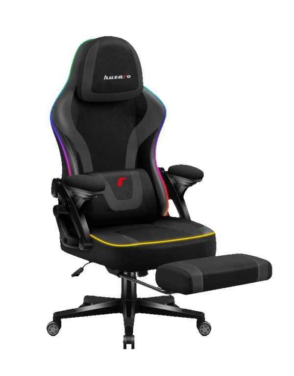 Gejmerska stolica Huzaro Force 4.6 RGB Black Mesh