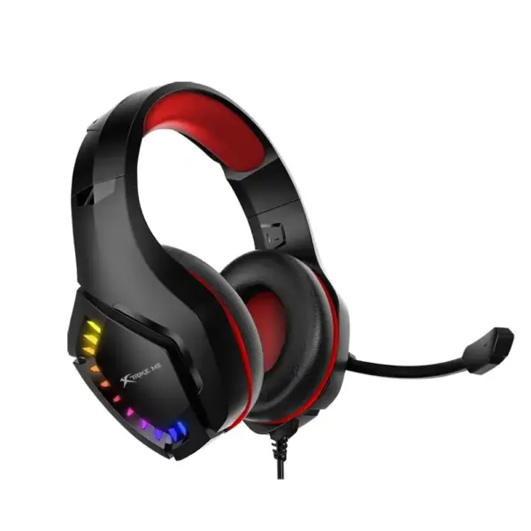 Gaming Slušalice sa mikrofonom Xtrike GH711 crveno/crne sa RGB osvetljenjem