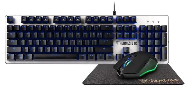 Tastatura + miš + podloga Gamdias Hermes E1C