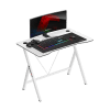 Huzaro Hero 1.4 beli gaming sto sa monitorom, tastaturom i gejming kontrolerima