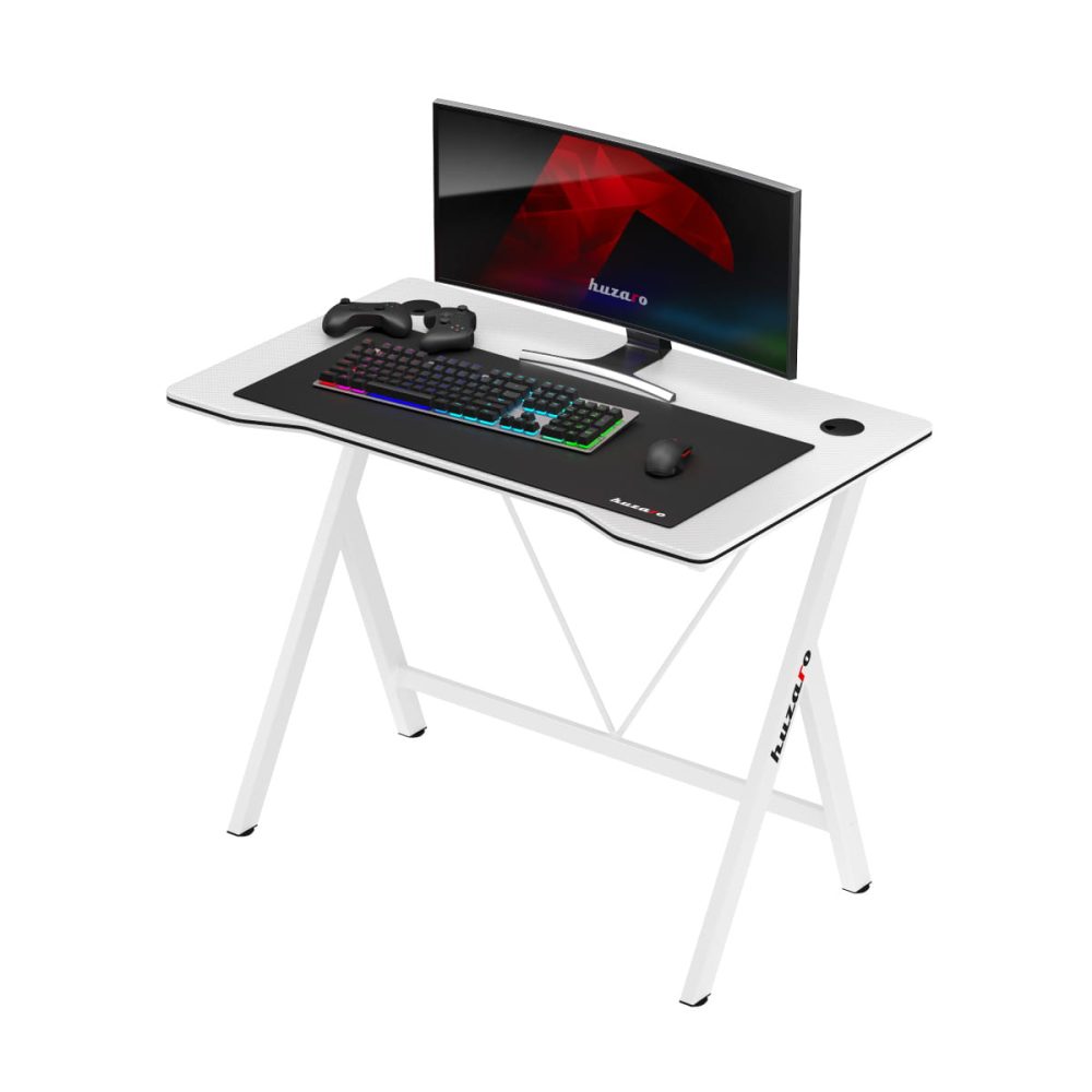 Huzaro Hero 1.4 beli sto – levi ugao sa celim gejming setom
