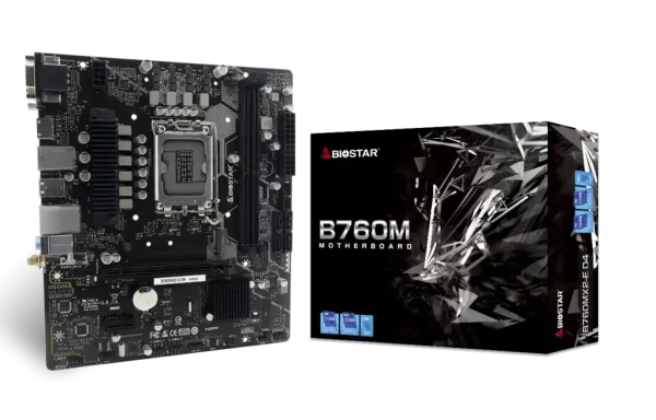 Matična ploča 1700  Biostar B760MX2-E  HDMI/DVI/VGA/M.2/ DDR5
