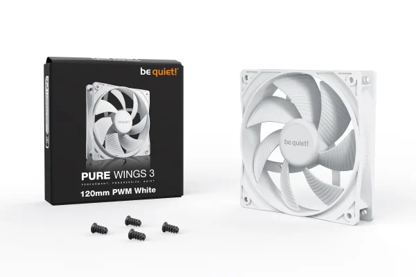 Case Cooler Be quiet Pure Wings 3 120mm PWM BL110 White