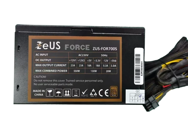Napajanje 700W ZEUS 80 ZUS-FOR700S PLUS Bronze 12cm