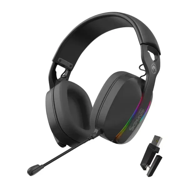 Gaming Bežične slušalice sa mikrofonom Marvo PULZ 70W HG9086W BK crne