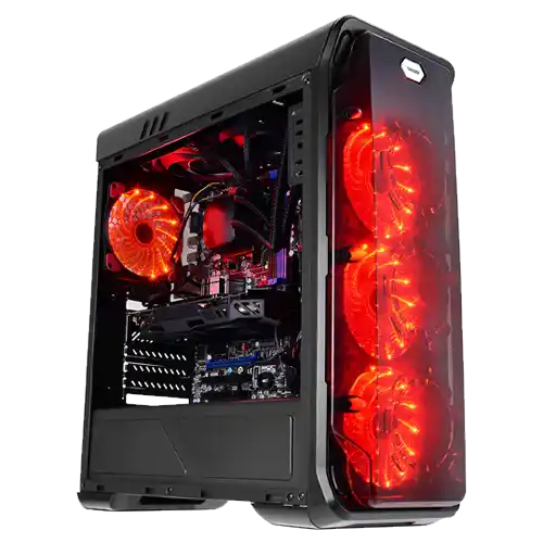 Kućište LC Power Gaming 988B-ON Red Typhoon Black