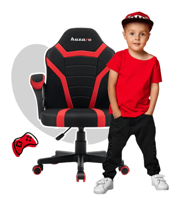 Huzaro Dečija Gaming stolica Ranger 1.0 Red Mesh