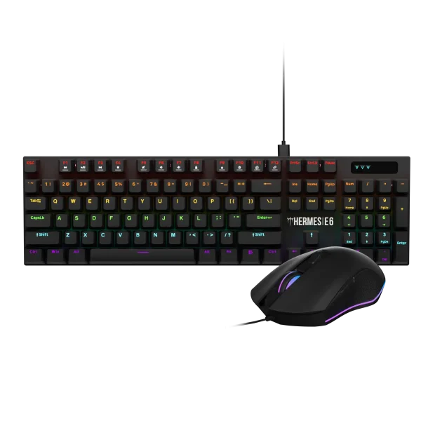 Tastatura mehanička + miš Gamdias Hermes E6