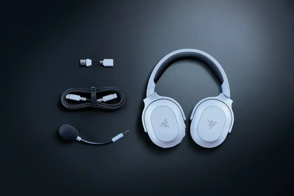 Gaming Bežične slušalice sa mikrofonom RAZER Barracuda X Chroma Multi-Platform White
