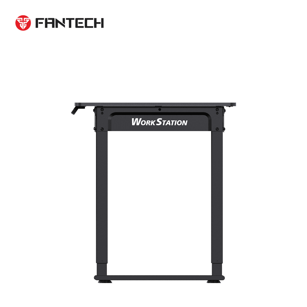 Bočni profil Fantech Workstation WS514 stola sa prečkom i logotipom WorkStation