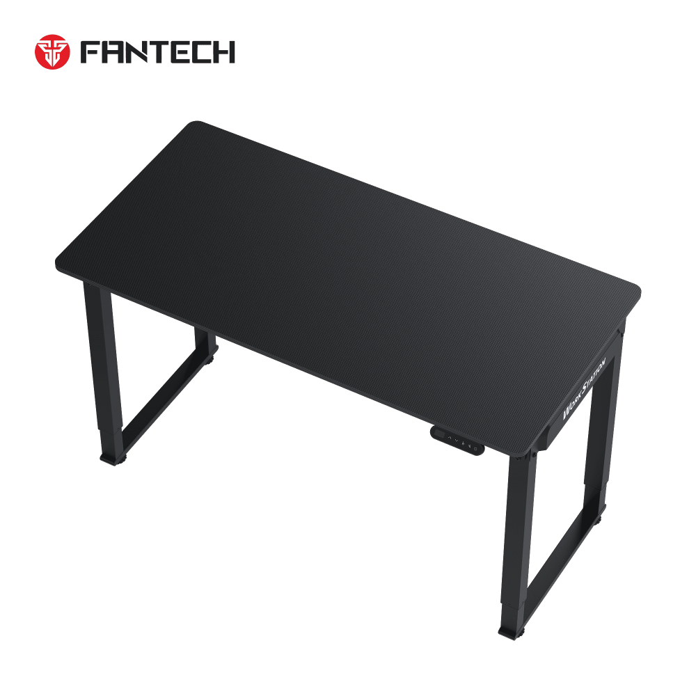 Fantech Workstation WS514 – crna ploča od 140 cm u izometrijskoj perspektivi